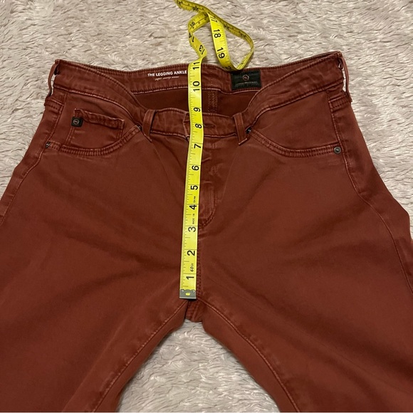 Ag Adriano Goldschmied the legging ankle rust colored jeans 28 - - Picture 7 of 10